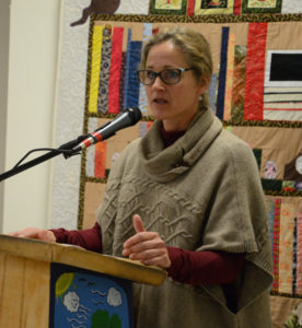 Acting Director Nova Scotia Provincial Library Lynn Somers visited Mabou last Thursday for the opening of the Alexander Doyle Public Library. “This facility is an excellent example of how library partners and boards are working to make libraries true cornerstones of communities,” Somers said.