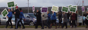 Nova Scotia Teachers Union Locals in Inverness and Richmond held a protest in Port Hawkesbury on November 28.